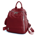 Zency Women's Genuine Leather Backpack High-Quality School Bag Travel Female Shopper Shoulder Satchel Rucksack Commuter