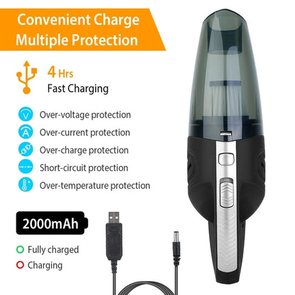 Car Handheld Vacuum Cleaner Cordless Rechargeable Hand Vacuum Portable