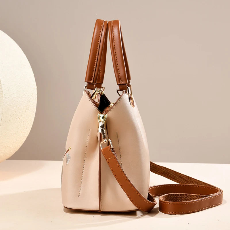Chinese-style embroidered handbags for women, light luxury versatile embroidered shoulder bags for ladies
