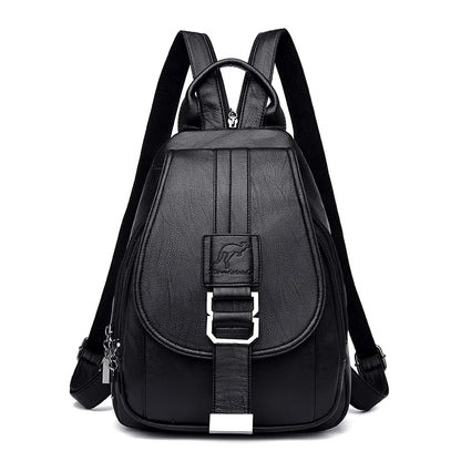 HOT 6 Color Women Backpacks Women's Leather Backpacks Female School Backpack Women Shoulder Bags For Teenage Girls Travel Back