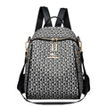 2024 New Fashion Retro Women's Backpack Famous Designer Letter Printed Female Shoulder Bag Large Capacity Student Bags Sac A Dos