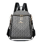 2024 New Fashion Retro Women's Backpack Famous Designer Letter Printed Female Shoulder Bag Large Capacity Student Bags Sac A Dos