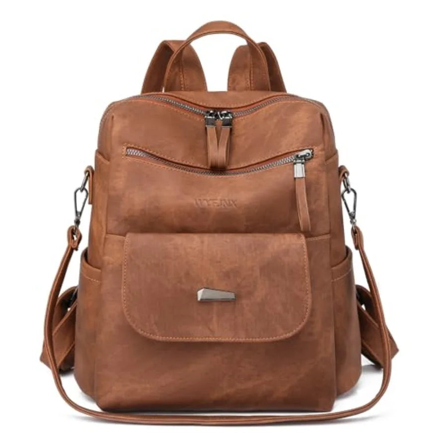 PU Leather Backpack Purse for Women Fashion Multipurpose Design Handbag Ladies Shoulder Bags Travel Backpack