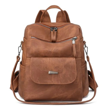 PU Leather Backpack Purse for Women Fashion Multipurpose Design Handbag Ladies Shoulder Bags Travel Backpack
