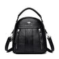 4 In 1 Leather Backpacks Multifunction Female Shoulder Bag Fashion Ladies Small Backpack Travel Bags for Girls New Messenger Sac