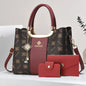 Light Luxury High-End Printed Handbags for Women, 3-Piece Ladies Bag Set, Versatile Women's Bags for Commuting and Daily Leisure