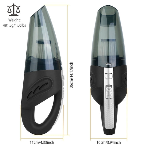 Car Handheld Vacuum Cleaner Cordless Rechargeable Hand Vacuum Portable