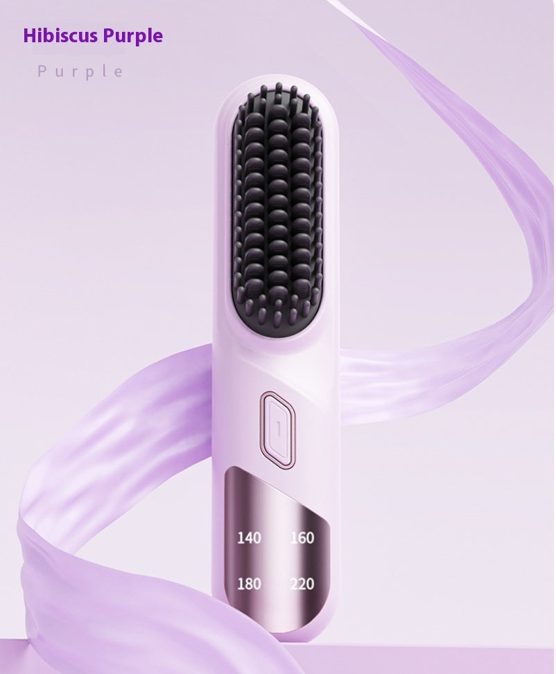 Cordless Wet & Dry Hair Straightener Brush