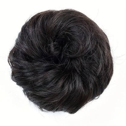 Human Hair Messy Bun Hair Piece for Women