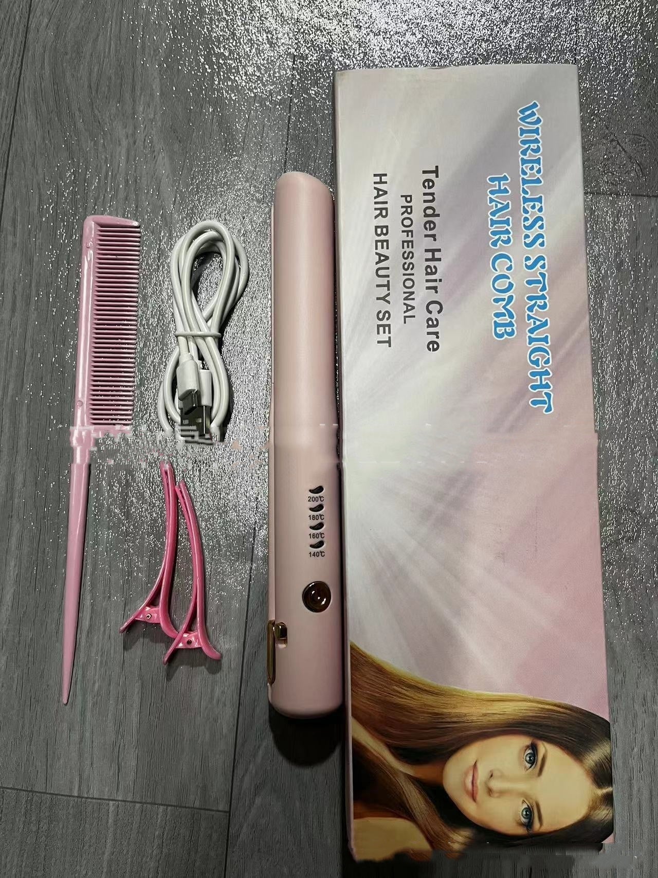 Mini Wireless Hair Straightener & Curler