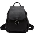 Zency New Fashion Women Backpack 100% Genuine Leather Winter Beige Daily Casual Travel Bag Classic Black Schoolbag Knapsack