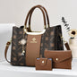 Light Luxury High-End Printed Handbags for Women, 3-Piece Ladies Bag Set, Versatile Women's Bags for Commuting and Daily Leisure