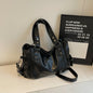 Retro Oil Wax Faux Leather Tote Bag Large Capacity Handbag Shoulder Bag  Adjustable Strap Crossbody Bags Satchel Purse for Daily