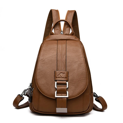 HOT 6 Color Women Backpacks Women's Leather Backpacks Female School Backpack Women Shoulder Bags For Teenage Girls Travel Back