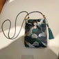 Small Celllphone Bags Chinese National Silk Embroidery Vertical Model Crossbody Bag