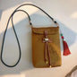 Small Celllphone Bags Chinese National Silk Embroidery Vertical Model Crossbody Bag